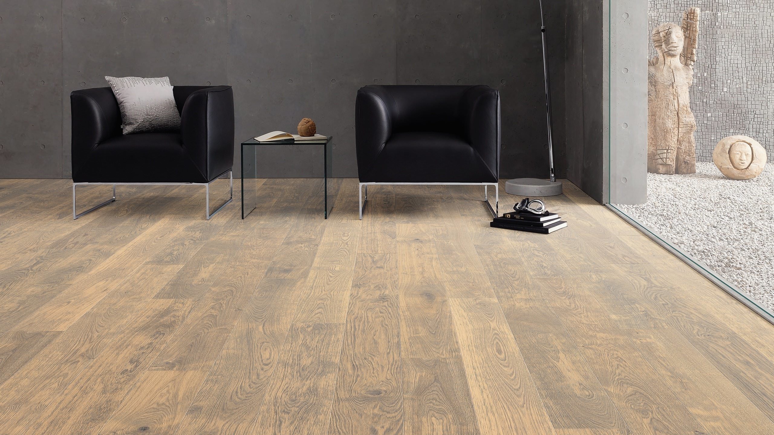 parkettmanufaktur by HARO 4000 Landhausdiele 4V Eiche Barrique weiß Selectiv strukturiert oleovera Top Connect