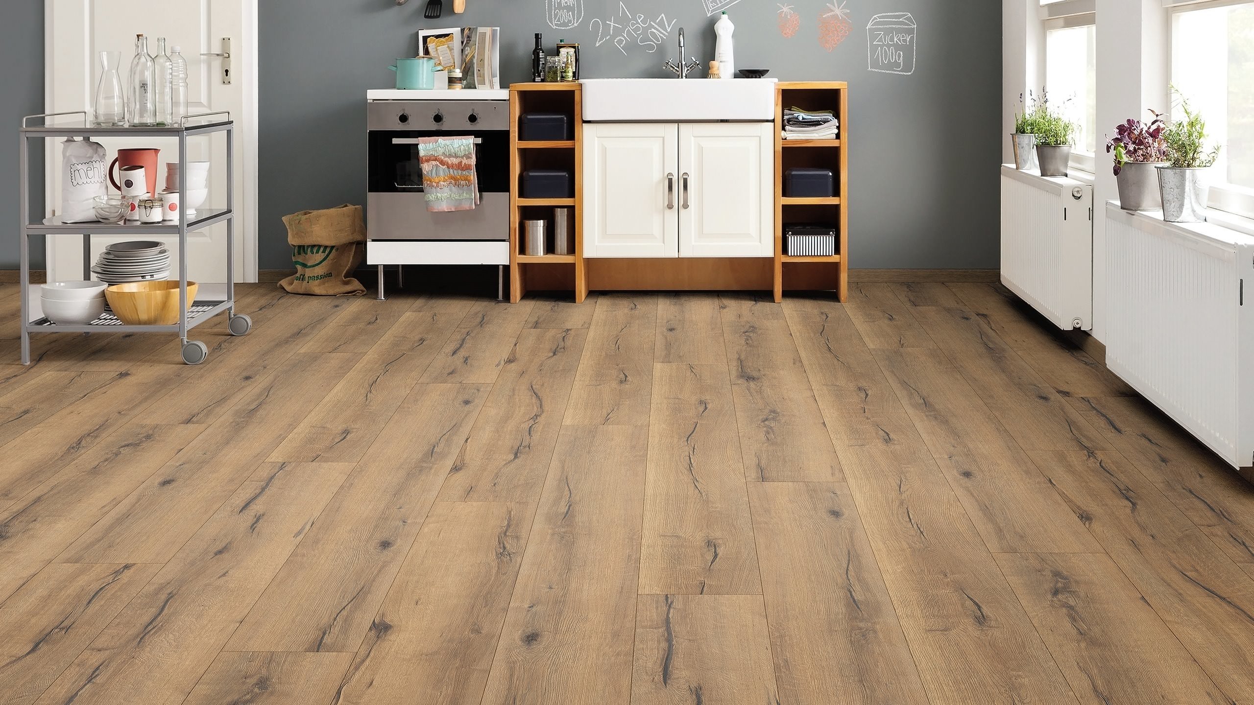 HARO Laminatboden TRITTY 100 Gran Via 4V Eiche italica natur* authentic Top Connect