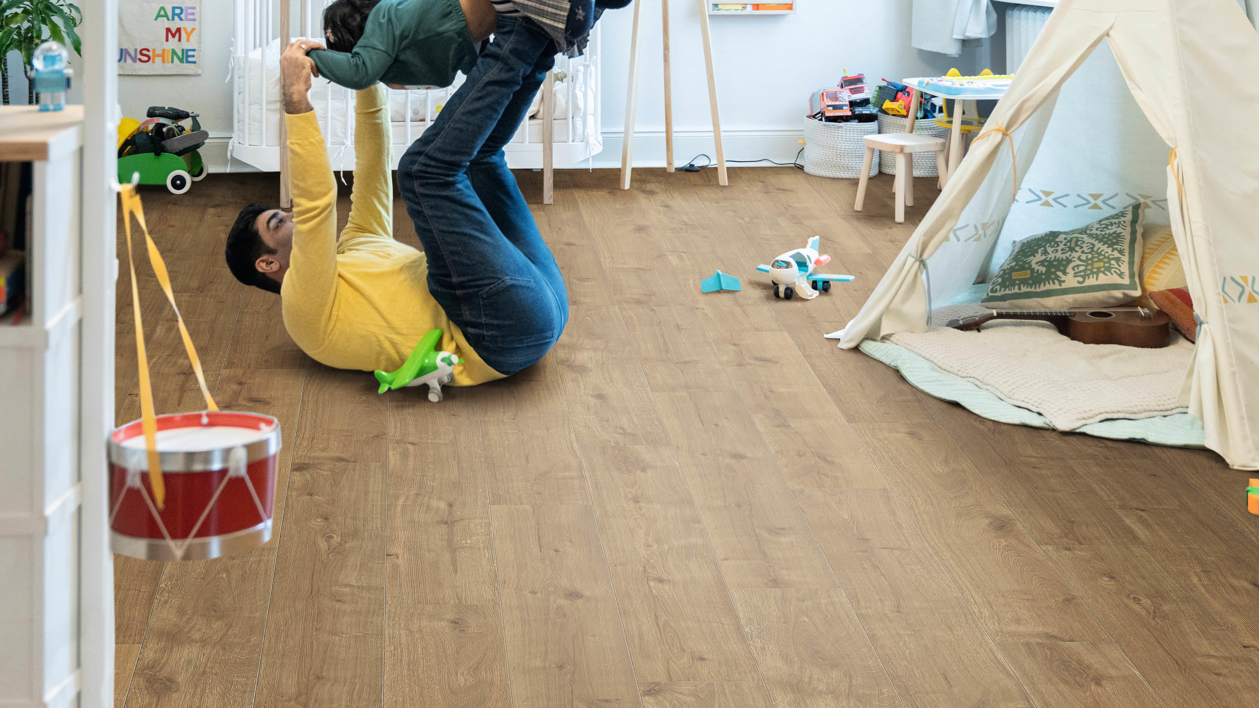 HARO Laminatboden TRITTY 90 Landhausdiele 4V Eiche Savona natur* soft matt Top Connect