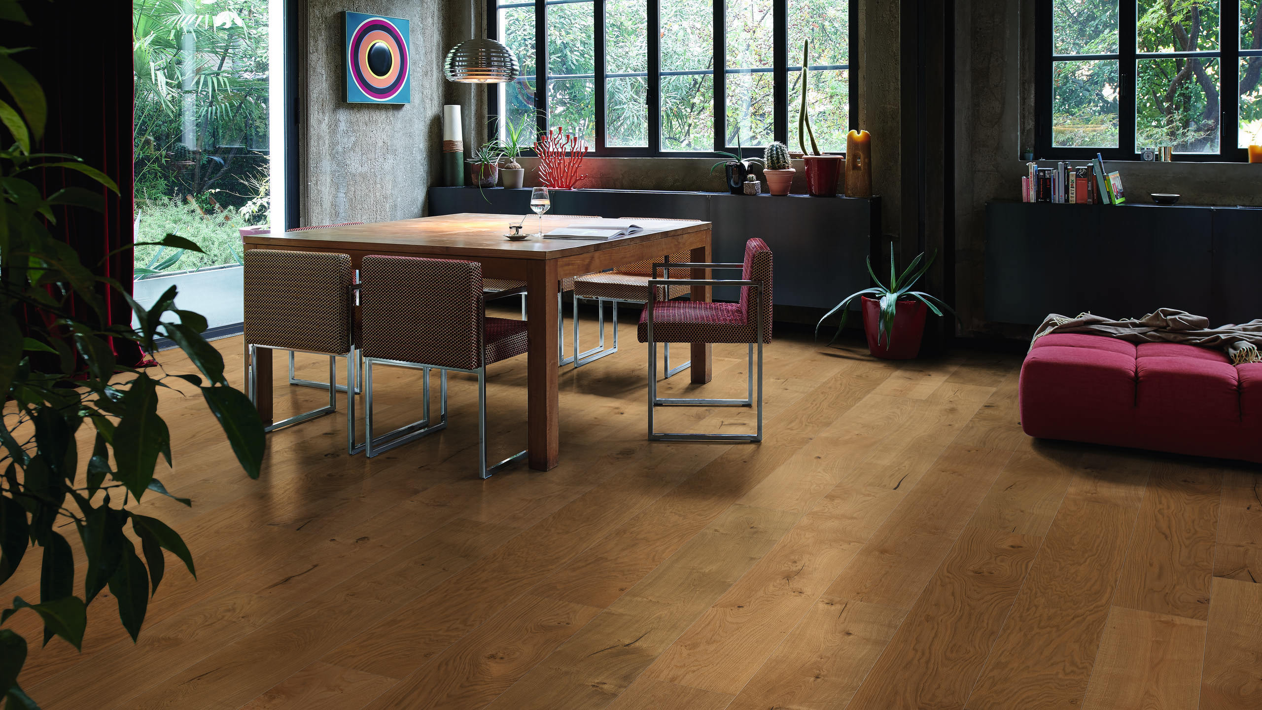 HARO PARQUET 4000 1-lama Plaza 240 4V Roble Sauvage cepillado naturaLin plus Top Connect