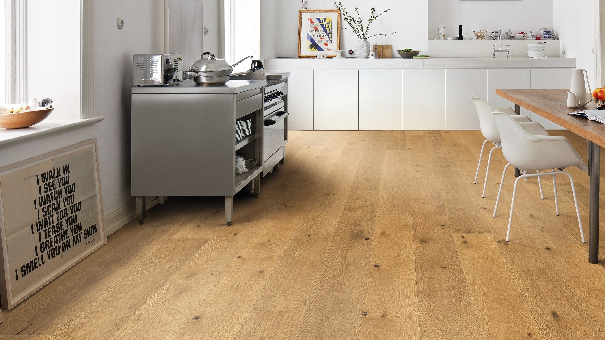 HARO PARKETT 4000 Landhausdiele Plaza 240 4V Eiche Universal alpin strukturiert naturaLin plus Top Connect
